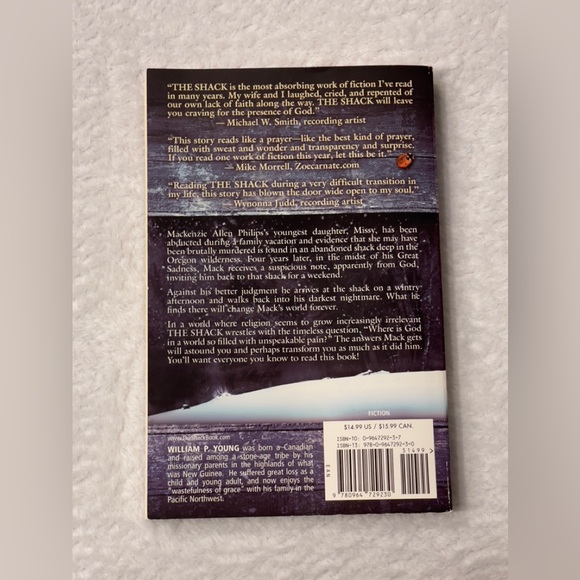 The Shack By WM Paul Young Paperback Book - Picture 3 of 3